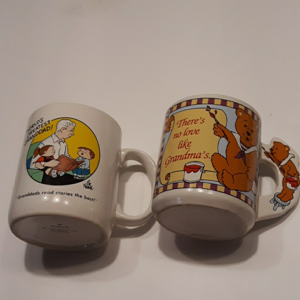2 for1 Grandma and Granddad mugs